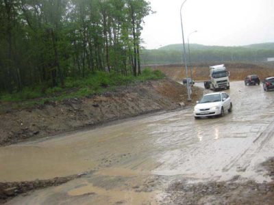 Снеговая падь, выезд на трассу Де-Фриз - б.Патрокл